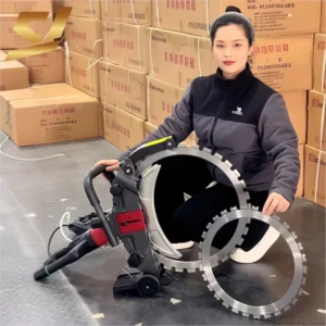 Brushless Concrete Wall Saw High Power Portable Handheld with Diamond Blade for Construction Demolition and Renovation