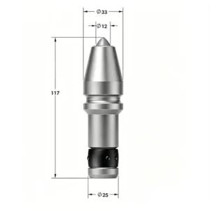 C31HD C30 Tungsten Carbide Bullet Teeth With Holder For Rotary Drilling Rock and Sand Buckets and Mining Auger Bits
