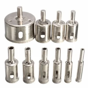 Carbide Diamond coated Nails Cordless Drill Bit Tile Marble Hole Distance Drill Bit Universal Power Tool 6mm 30mm Set of Ten Too