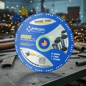 Continuous Rim Professional Metal Cutting Diamond Blade 230mm Hot Press OEM Custom Vacuum Brazed