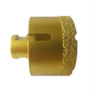 Custom Diamond Core Drill Dry Bit Vacuum Brazed Drilling Core Bits Coated Hole Saw Drill Bits for Quartzite Tile Marble Granite