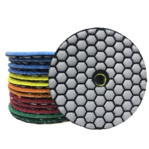 Customizable 4 Inch Diamond Dry Polishing Pads 50 Medium Abrasive OEM Supported for Granite Marble Stone Concrete Floor Grinding