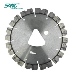 Customizable Triangle Hole Diamond Tools Concrete Saw Blades for Early Entry Green Concrete Cutting