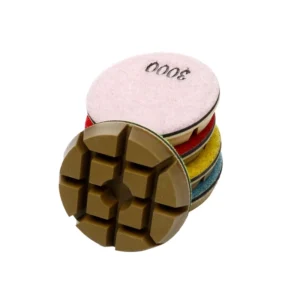 Customized OEM Support 80mm 3-Inch Diamond Resin Buffing Pads Grinding Disc Concrete Floor Marble Stone Granite True Shine