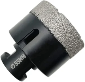 Customized Size Dry Vacuum Brazed Diamond Hole Saw Drill Bits M14 Connection for Marble Ceramic Tile Drilling
