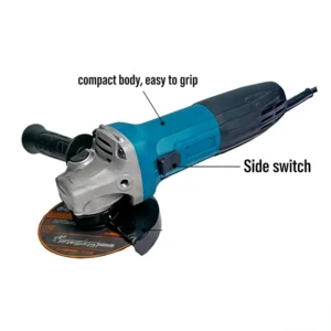 DP-894030 Angle Grinder 4.5Inch Handheld Grinding Machine Metal Cutter 750W Slide Switch Grinder for Metal Concrete Cutting