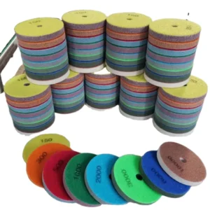 DRILKING 3inch 4inch 5inch 6inch 8inch Diamond Sponge Polishing Pad Marble Stone Sponge Flexible Pads