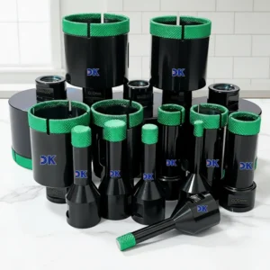 DRILKING European Quality Arix Diamond Crowns for Ceramic Tiles Diamond Porcelain Tile Hole Saw Cutter Core Drill Bits Set