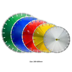 Diamond Blade and Concrete Cutting Blade with 300-600mm Ti Coated Laser Welded Segments for Concrete Cement Brick Cutting