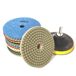 Diamond Buffing Pads 5inch Wet Use OEM for Granite Floor Polishing