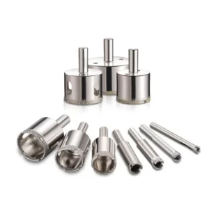 Diamond Coated Drill Bit Set Tile Marble Glass Ceramic Hole Saw Drilling Bits for Power Tools Diamond Core Bit