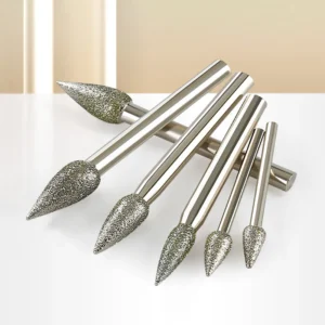 Diamond Drill Bits Burrs Jewelry Tools Electroplated Diamond Grinding Head for Stone Carving and Polishing