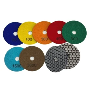 Diamond Dry Polishing Pads #50 #3000 Grinding Pads Polishing Marble Granite Abrasive Pad Sharp Polishing