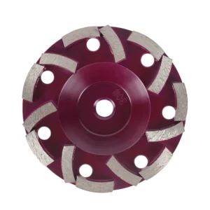 Diamond Flat-Shaped Grinding Wheel & Disc 125mm Deburring Coarse Grit 30-100 Hybrid Construction