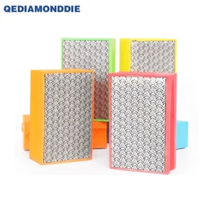 Diamond Grinding Block Hand Pad Electroplated Trapezoid Shape 95mm Diameter 32mm Thickness for Concrete