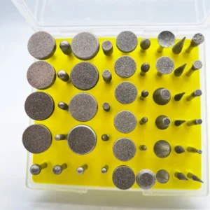 Diamond Grinding Head Mounted Points Stone Carving Drill Bit Set Shank Mini Drill Rotary Tool Accessories