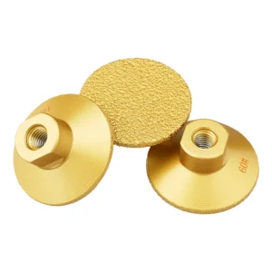 Diamond Grinding Wheel Versatile Abrasive Disc for Edge Versatile Marble & Granite Semi Circular Head Vacuum Brazing Tool