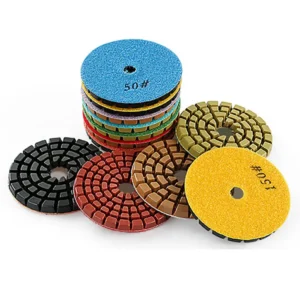 Diamond Polishing Buffing Pads 4inch 5# 3000# Resin Diamond for Floor Stone Concrete and Inorganic Millstone