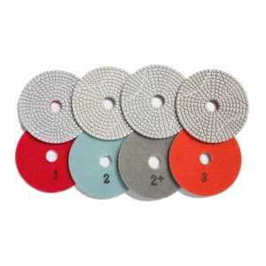 Diamond Polishing Pads for Marble Granite Quartz 1# 2# 2+# 3# Grits 4 Step Polishing