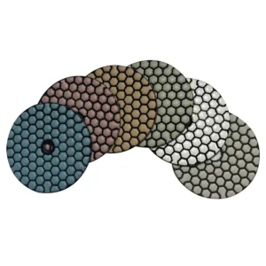 Diamond Soft Dry Grinding Disc for Polishing and Grinding Stone Marble Granite Hexagonal Shape