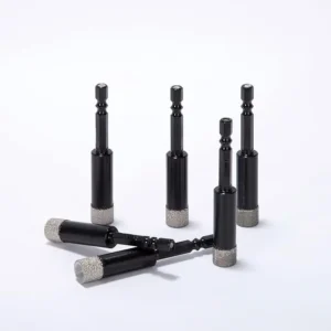 Diamond Stone Drilling Bits Vacuum Brazed Hexagonal Shank Core Drill Tools for Glass Tile Porcelain Granite Marble Hole Cutting