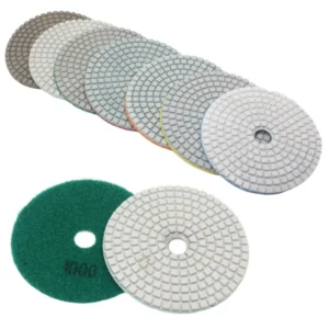 Diamond Wet Polishing Pad 3″ 4″ Buffing Pads for Marble Granite Stone 100mm Diameter Grinding Discs for Concrete Floor