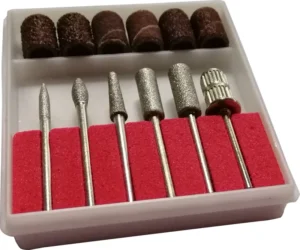 Diamond nail drill bits set