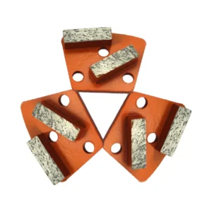 Double Bar Segments Trapezoid Diamond Grinding Shoe Concrete Sanding Disc for Floor Grinders