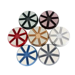 Dry Polishing Pads Diamond Angle Grinding Wheels 8mm Thick Grit 1 4 for Concrete Floor Deburring Grinding