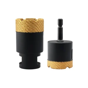Dry Porcelain Core Drill Bits 5/8”-11 / M14 Crown Ceramic Tile Drill for Granite Marble Masonry Use Hole Saw