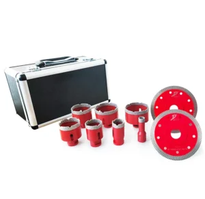 Dry Vacuum Brazed Diamond Drilling Core Bits Set Diamond Hole Cutter Kits Ceramic Tile Hollow Granite Core Bit Set