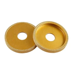 Dual-Use Wet and Dry Brazed Diamond Grinding Wheel Edge Diamond Disc Abrasive Tool with Metal Bond for Surface Grinder
