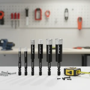 Durable High Quality Hex Shank Hole Saw Vacuum Brazed Diamond Dry Drill Bits Cutter for Marble Quartz Drilling
