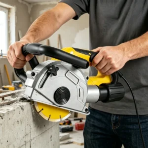 Dustless Laser Guide 7400rpm Electric Wall Chaser Cutter for Concrete Brick Plumbing