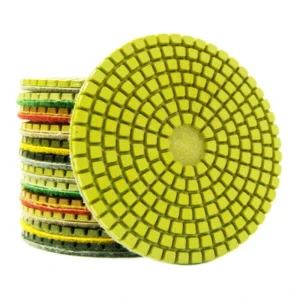 Factory Direct Sale 4″ 100mm Flexible Wet and Dry Polishing Pads Diamond Polishing Pad