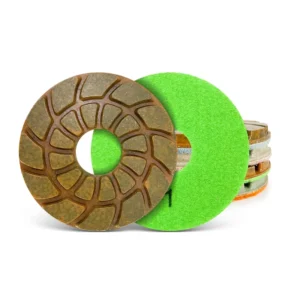 Factory Direct Sale 4 Steps 100mm Resin Bond Concrete and Floor Polishing Diamond Polishing Pads