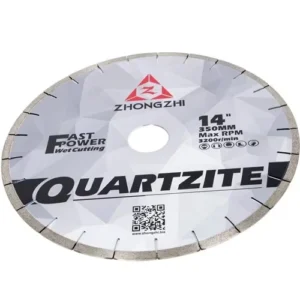 Fast Cutting High Frequency Silver Welded Industrial Grade Bridge Diamond Saw Blade for Quartzite Wet Cutting