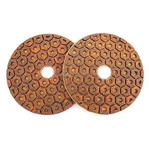 Flexible 100mm 4 Steps Diamond Metal Polishing Pad for Marble Polishing Wheel Metal Bond Diamond Polishing Disc for Granite