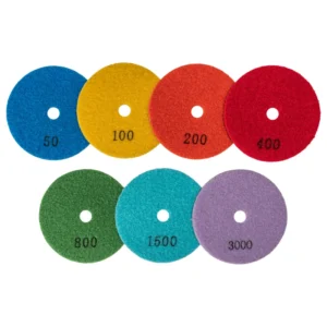 Flexible Dry Polishing Diamond Resin Floor Grinding Pads Super Fine Abrasive for Granite Marble Stone Quartz Angle Grinder