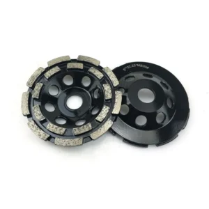 Floor Grinder Use 30#-150# Grit 5 Inch Double Ring Diamond Grinding Cup Wheel 18 Segments Concrete Polishing Plate