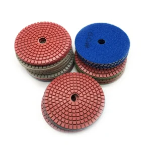 Floor Repair 4 Inch White Diamond Polishing Buffing Pad Abrasive Tool for Granite Marble 50 to 3000 Grit