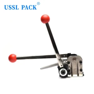 GD35 Integrated Tightening Crimping Tool Brick Stack Cargo Portable Pack Machinery Saving Hand Steel Band Strapping Machine