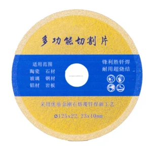 Golden Multi Functional Industrial Hot Press Diamond Saw Blade 100 125mm Tile Metal Application High Efficiency