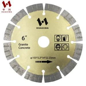 Granite & Concrete Cutting Blade 155mm Diamond Saw Disc with 14/22.23mm Bore