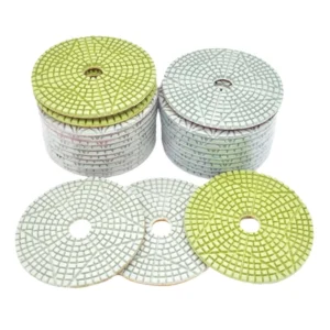 Grinding Disc 4″ 100mm White Color Diamond Resin Flexible Wet Polishing Pads for Granite Stones Marble Quartz