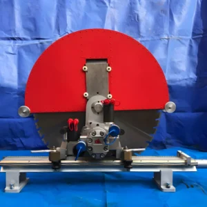 Heavy Duty Hydraulic Concrete Wall Saw Low Vibration Track Mounted Sawing Machine