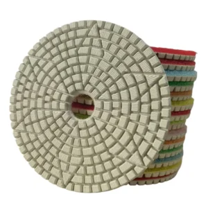 High Diamond Concentration 100x3mm White Resin Bond Diamond Polishing Pads for Engineered Stone Quartz Granite Quartzite