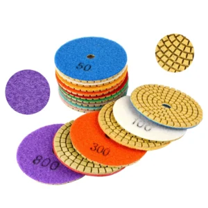 High Efficiency 3mm Thick Dry Diamond Polishing Pad Flexible 100mm OEM Customizable Floor Polishing Disc