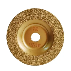 High Hardness Diamond Abrasive Disc for Wood Sanding Carving Shaping OEM Vacuum Brazed Tungsten Carbide Wheel for Angle Grinder