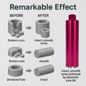 High Precision Diamond Core Drill Bit Wet or Dry Cutting Diamond Core Drill Bit for Stone Concrete or Reinforced Concrete